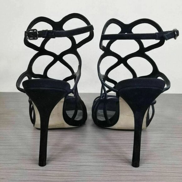 Steve Madden Teagan Sandal, Black Nubuck, Womens Size 6.5 & 7 - Picture 5 of 9